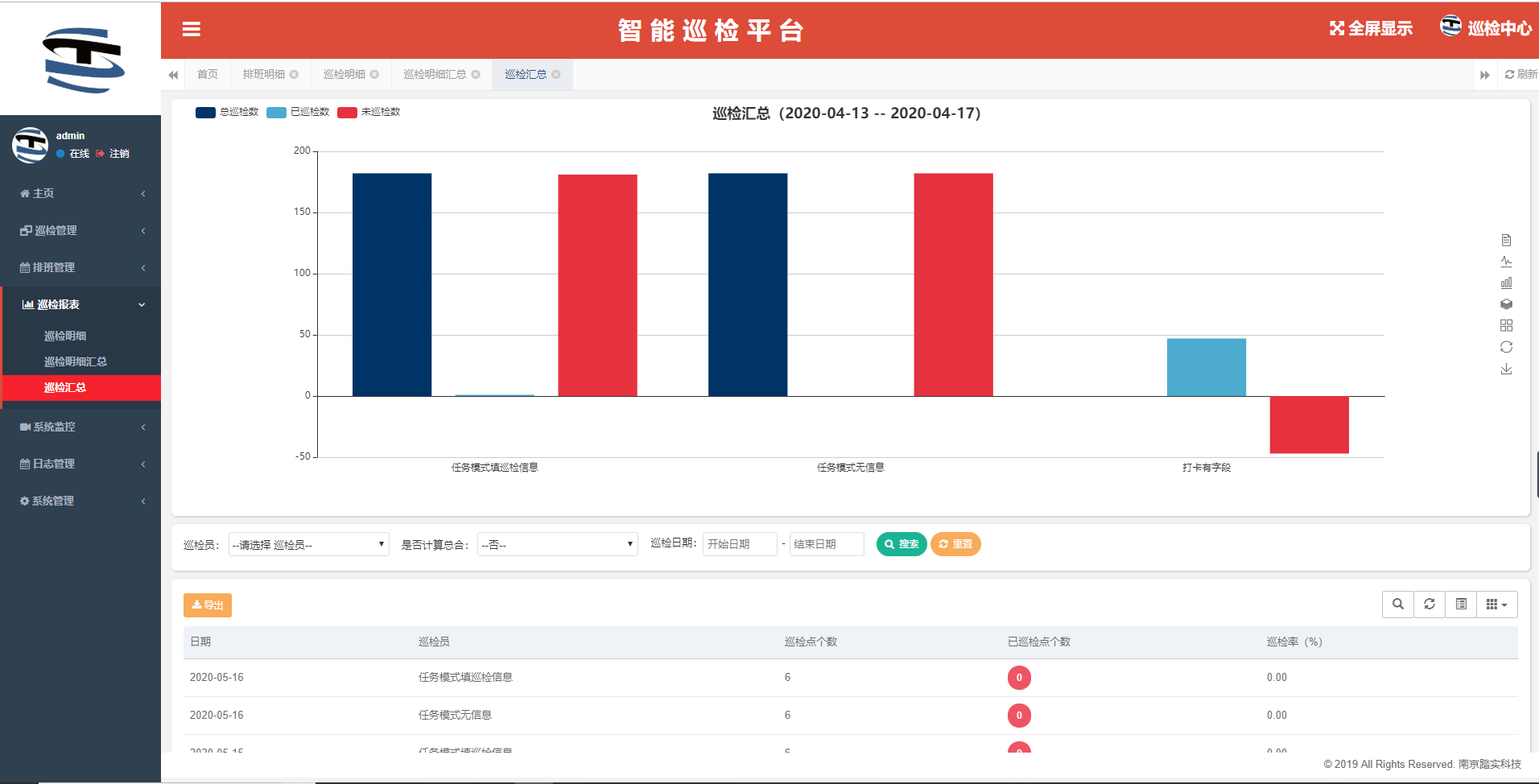 智能巡检系统界面